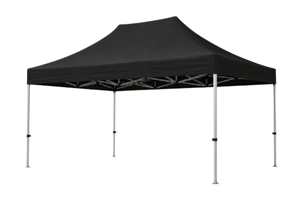 3x4.5m Retractable Tent Rental Lipa Batangas - Black Canopy for Outdoor Events