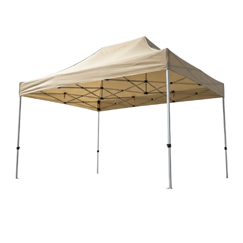 3x4.5m Retractable Tent Rental Lipa Batangas - Beige Khaki Canopy for Events